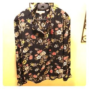 Small Long Sleeve Floral Blouse